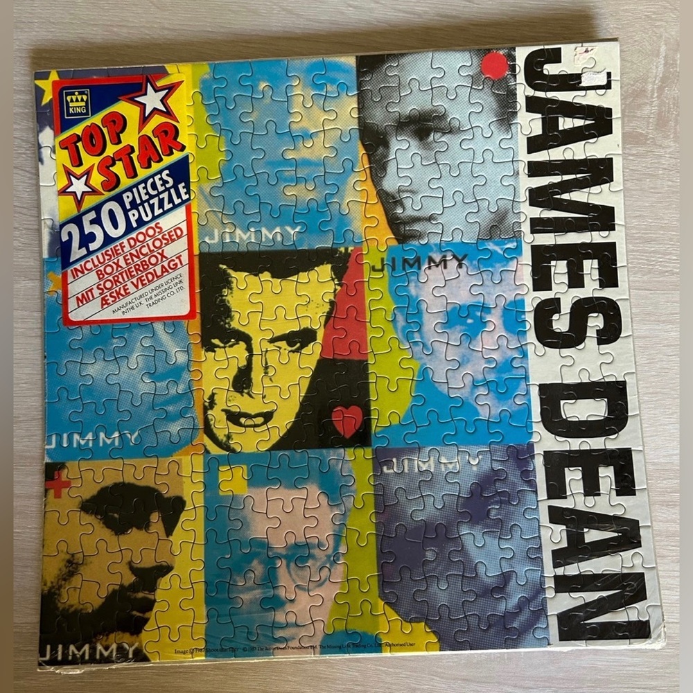 Vintage James Dean puzzle